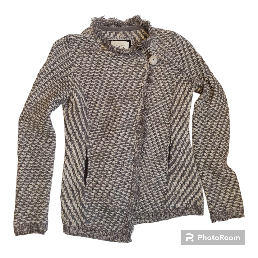 Anthropologie Angel of the North XSMALL One button Front Cardigan Sweater Cotton